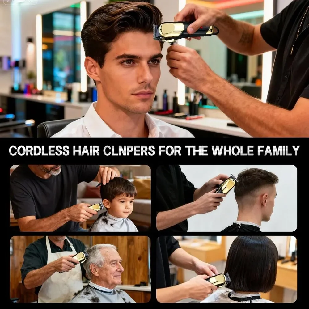 23-Piece Cordless Hair Clipper & Trimmer Barber Grooming Kit